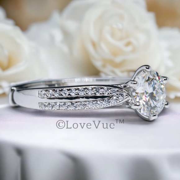 Certified 1ct. t.w. Diamond Solitaire Engagement Wedding Ring - Picture 4 of 15